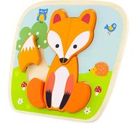 Ulysse Wooden Puzzle - Fox (7 Pieces) 1514, Multi-Coloured