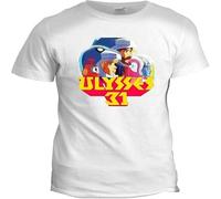 Ulysses 31 Retro Cartoon T-Shirt 80S 90S Mens Cult Tv Tee Post White L
