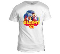 Ulysses 31 Retro Cartoon T-Shirt 80s 90s Mens Cult TV Tee Post White L