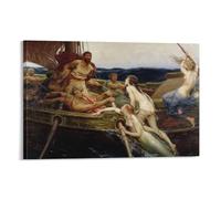 Ulysses And The Sirens English Painter Herbert James Draper Poster Canvas Wall Art Prints Poster Photo Picture Painting Posters Room Decor 12x18inch(30x45cm)