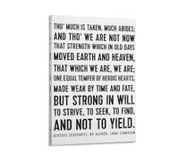 Ulysses Poem Wall Art Print Gift for Him Alfred Lord Tennyson Ulysses Quote To Strive Seek Find And Not to Yield Retirement Gift for Men Poster for Room Aesthetics Canvas Wall Art Poster And Print 08x