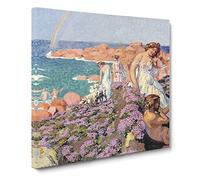 Ulysses With Calypso by Maurice Denis Canvas Print | Gallery Wrapped 30mm Frame Wall Art | 20x20 inches | Ready to Hang | Classic Picture | Living Room Bedroom Lounge Office