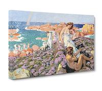 Ulysses With Calypso By Maurice Denis Canvas Print | Gallery Wrapped 30mm Frame Wall Art | 24x16 inches | Ready to Hang | Classic Picture | Living Room Bedroom Lounge Office