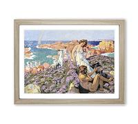 Ulysses With Calypso By Maurice Denis Classic Painting Framed Print | A2 Oak Framed Wall Art | Ready to Hang | Classic Historical Picture | Living Room Bedroom Lounge Office