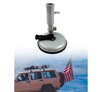 ULZOZN Flag Pole Holder Suction Cup Style Universal Adjustable Multiposition Flagpole Holder Heavy Duty Flag Pole Mounting Bracket for RV Truck Car SUV ATV House Wall