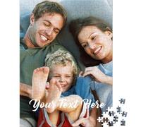 UM UPMALL Custom Puzzles from Photos Personalised Name Puzzle 120/200/300/500/1000 Pieces, Customized Picture Puzzle Personalised Wooden Puzzle Gifts for Couple, Family, Friends, Pet Lover