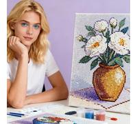 UM UPMALL Unique Personalised Gift Idea | Custom Diamond Painting from Your Photo | DIY Full Drill Art Kit for Dog, Cat Pet Memorial, Wedding, Family Portraits, 30x30 cm