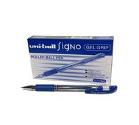 UM151S Rollerball Pens Grip 0.7 mm Tip 0.5 mm Stroke Width (12 per pack) - Blue