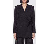 UMA WANG Cropped Wrap Blazer in Viscose Blend with Lapels - Size: M - female