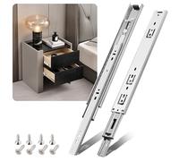Umacasa Drawer Slides 10 12 14 16 18 20 22 Inch, Full Extension Drawer Glides 100lb Load Capacity, Side Mount Ball Bearing Drawer Runners Rails Cabinet Dresser RV Furniture (16'', 4 Pair)