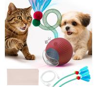 uMadeUs Cat Toys Indoor Interactive - Automatic Self Play Ball Toy for Kitten, Bored Adult Cats and Dogs - Automated Chase Game - Smart Auto Rolling Balls for Active Pet Exercise and Entertainment