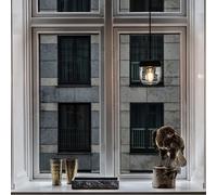 Umage Acorn Glass Ceiling Pendant Shade - Black & Polished Brass