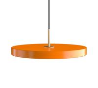 UMAGE Asteria Medium LED hanging light, orange/brass, Ø 43 cm