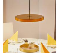 UMAGE Asteria Medium LED pendant light, yellow/brass, Ø 43 cm