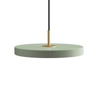 UMAGE LED hanging light Asteria Mini, light green/brass, Ø 31 cm