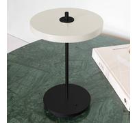 UMAGE Asteria Move LED Rechargeable Table Lamp, Pearl White/Black, 31 cm