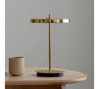 UMAGE Asteria Move LED rechargeable table lamp, polished brass, 31 cm