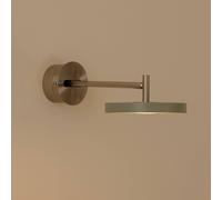 UMAGE Asteria Short LED wall lamp, olive green, steel, hardwired