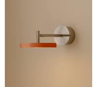 UMAGE Asteria Short LED wall lamp, orange, steel, hardwired