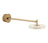 Asteria Wall Lamp Long Hardwired Pearl White