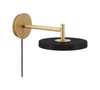 Umage Asteria Wall wall lamp Short, Black-brass