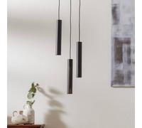 UMAGE Chimes Cluster 3 hanging light, black oak