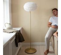 UMAGE Eos medium floor lamp brass/white