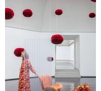 UMAGE Eos medium pendant light feathers red