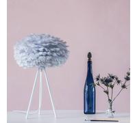 UMAGE Eos mini table lamp grey feathers