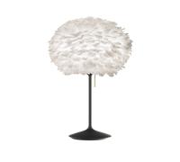 Umage Eos Table Lamp Medium White with Base in Black with USB