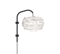Umage Eos Willow Wall Lamp Mini White with Suspension in Black