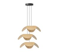 UMAGE Forget Me Not large pendant lamp, 3-bulb, oak