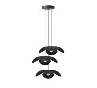 UMAGE Forget Me Not medium pendant lamp, 3-bulb, oak black