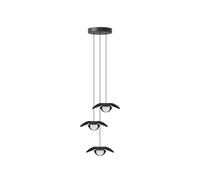UMAGE Forget Me Not mini pendant lamp, 3-bulb, black oak