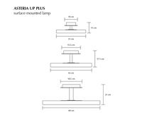 UMAGE LED ceiling lamp Asteria UP PLUS, anthracite Ø 31 cm CCT