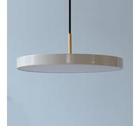 UMAGE LED hanging light Asteria Mini, pearl white/brass, Ø 31 cm