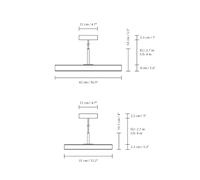 UMAGE LED hanging light Asteria Plus Medium pearl white Ø 43cm CCT