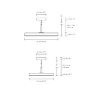 UMAGE LED hanging light Asteria Plus Mini, black, Ø 31 cm CCT