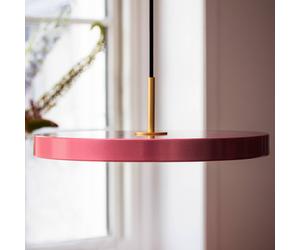 UMAGE LED pendant light Asteria Medium, rose/brass, Ø 43 cm