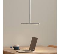 UMAGE LED pendant light Omni, steel-coloured, 2-bulb, 74 cm