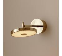UMAGE LED wall lamp Asteria SHORT HW, polished brass, 28 cm