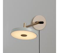 UMAGE LED wall light Asteria Long, olive/brass, plug