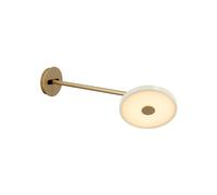 UMAGE LED wall light Asteria Long, white/brass, plug