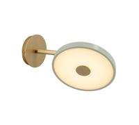 UMAGE LED wall light Asteria Short, olive/brass, plug