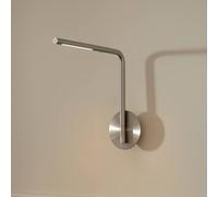 UMAGE Omni Pivot LED wall lamp, steel-coloured, dimmable