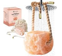 UMAID Himalayan Salt Buddy™ 4 lb Himalayan Salt Rock for Shower & Bath - Luxury Spa Gift for Relaxation & Wellness - Unique Holiday Gift Idea 2025 for Men, Women & Couples