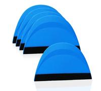 Umaki Non-Scratches Small Squeegee for Vinyl, 5PCS Plastic Squeegee Felt Edge Squeegee Vinyl Applicator, Wallpaper Smoother for Car Wrap, Window Film, Craft Vinyl, Decal, 7.9 x 12.8cm