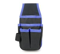 Umaki Small Canvas Tool Pouch Utility Tool Belt with Adjustable Belt for Electricians, Carpenters, and Mechanics, 6-Pocket Sturdy Tool Organizer Waist Tool Bags with Handy Hanging Loop, 13 * 26cm