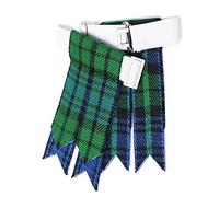 UMAM Kilt Flashes for Men with Heavy Buckle Adjusters, Plain & Tartan Kilt Sock Flashes., Campbell Ancient, Adjustable