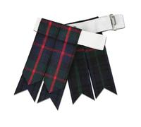 UMAM Kilt Flashes for Men with Heavy Buckle Adjusters, Plain & Tartan Kilt Sock Flashes., Murray of Atholl, One Size